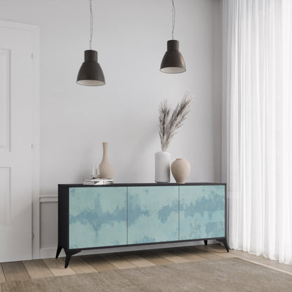 Credenza a 3 ante SKY WASH in finitura nera