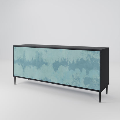 Credenza a 3 ante SKY WASH in finitura nera