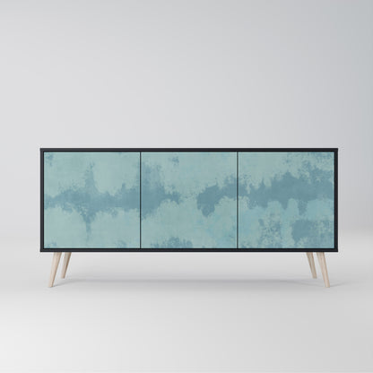 Credenza a 3 ante SKY WASH in finitura nera