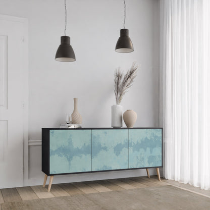 Credenza a 3 ante SKY WASH in finitura nera