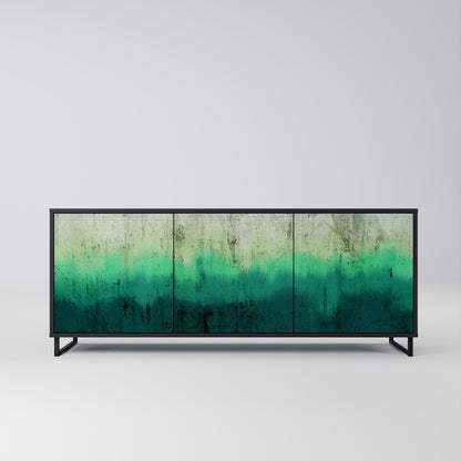 Credenza a 3 ante NORTHERN LIGHTS in finitura nera