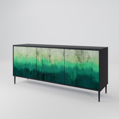 Credenza a 3 ante NORTHERN LIGHTS in finitura nera