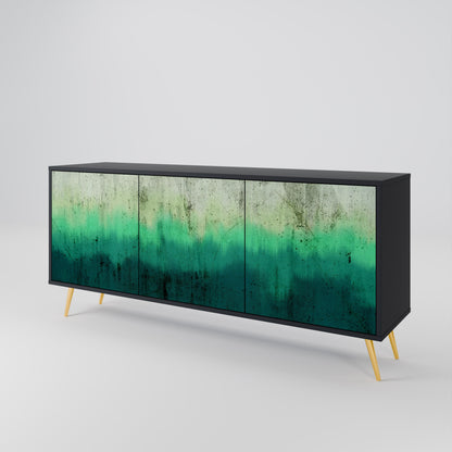Credenza a 3 ante NORTHERN LIGHTS in finitura nera
