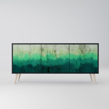 Credenza a 3 ante NORTHERN LIGHTS in finitura nera