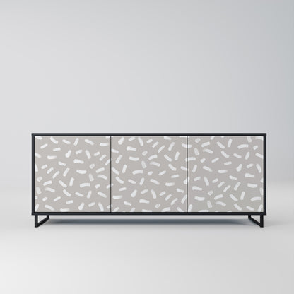 PASSING SECONDS 3-Door Sideboard in Black Finish