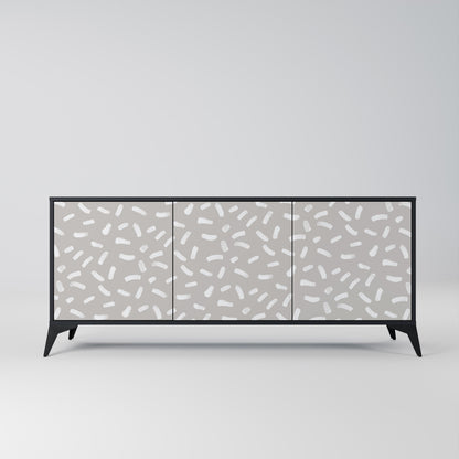 PASSING SECONDS 3-Door Sideboard in Black Finish