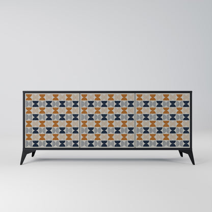 REFLECTION RANGE 3-Door Sideboard in Black Finish