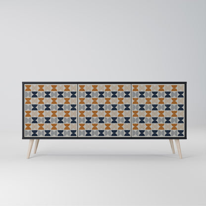 REFLECTION RANGE 3-Door Sideboard in Black Finish