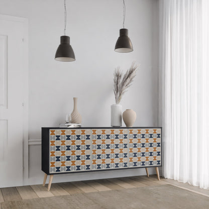 REFLECTION RANGE 3-Door Sideboard in Black Finish
