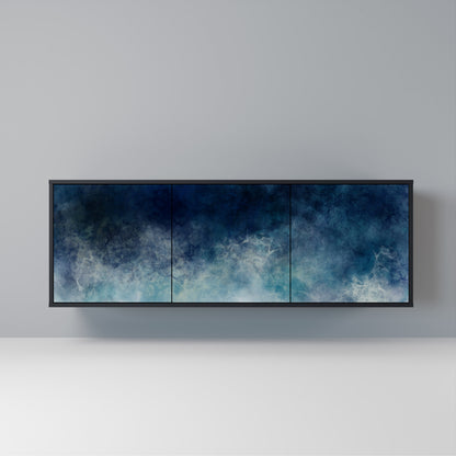 CELESTIAL FALL Madia a 3 Ante in Finitura Nera