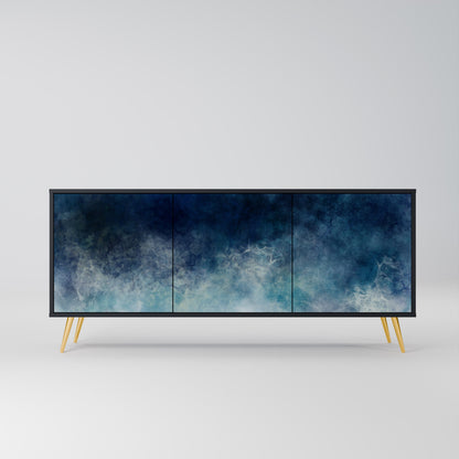 Credenza a 3 ante CELESTIAL FALL in finitura nera