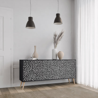 Credenza a 3 ante BLINDING LIGHTS in finitura nera