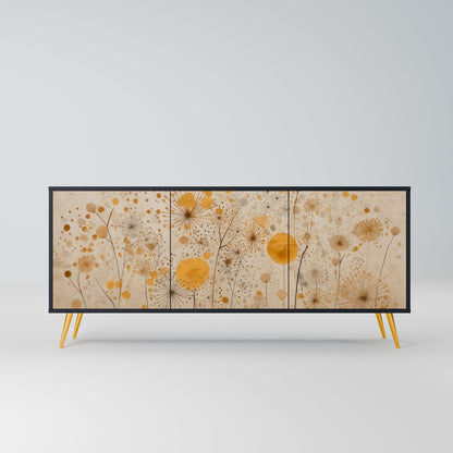Credenza MORNING GLADE a 3 ante in finitura nera