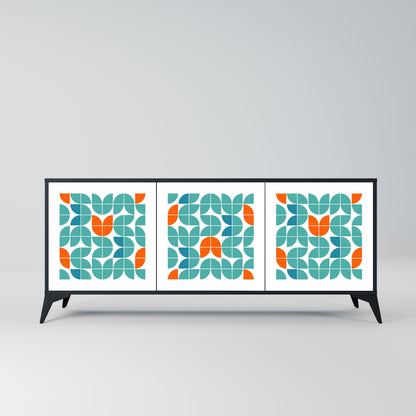Credenza BE THE CHANGE a 3 ante in finitura nera
