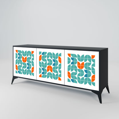 Credenza BE THE CHANGE a 3 ante in finitura nera