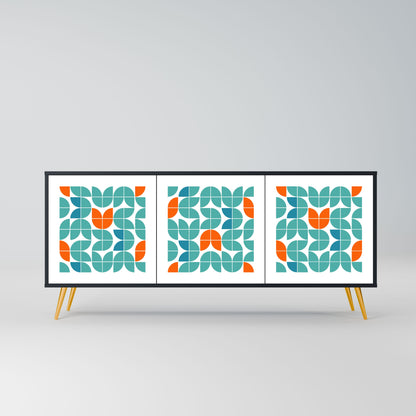 Credenza BE THE CHANGE a 3 ante in finitura nera