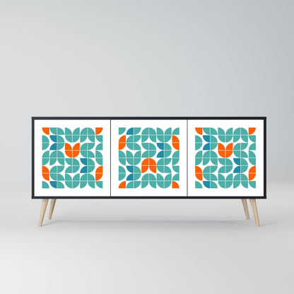 Credenza BE THE CHANGE a 3 ante in finitura nera
