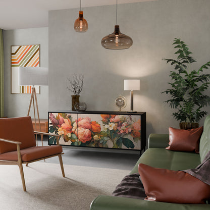 Credenza a 3 ante STYLISH BEAUTY in finitura nera