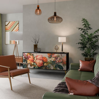 Credenza a 3 ante STYLISH BEAUTY in finitura nera