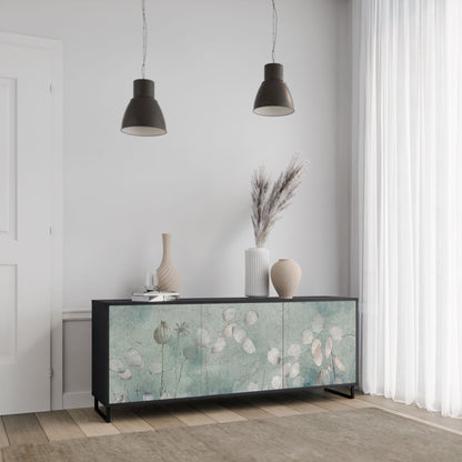 Credenza NIGHT LADY a 3 ante in finitura nera