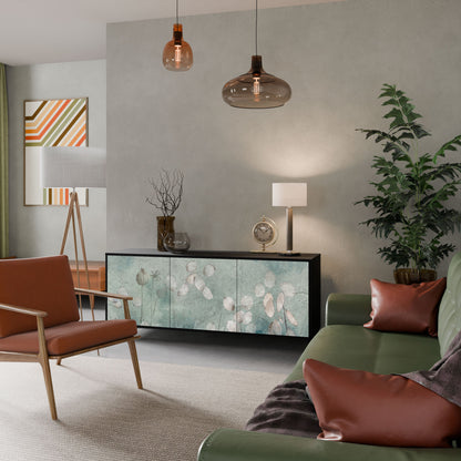 Credenza NIGHT LADY a 3 ante in finitura nera