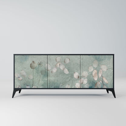 Credenza NIGHT LADY a 3 ante in finitura nera