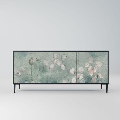 Credenza NIGHT LADY a 3 ante in finitura nera