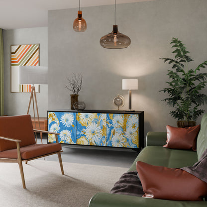 Credenza DAISY LUXE a 3 ante in finitura nera
