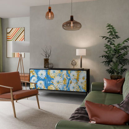 Credenza DAISY LUXE a 3 ante in finitura nera