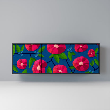 SPRING THOUGHTS Madia a 3 Ante in Finitura Nera