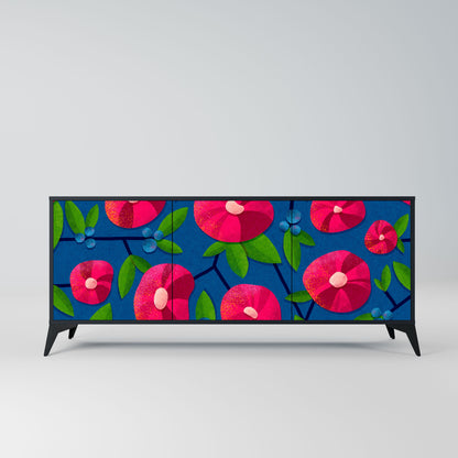 Credenza a 3 ante SPRING THOUGHTS in finitura nera