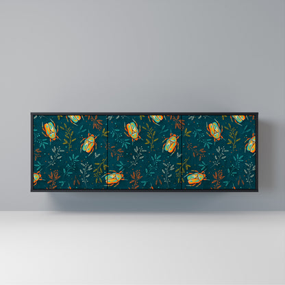 AUTUMN INSECTS Madia a 3 Ante in Finitura Nera