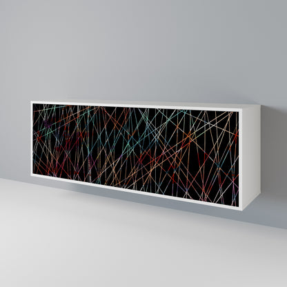 LUMINOUS SNARE Madia a 3 Ante in Finitura Bianca