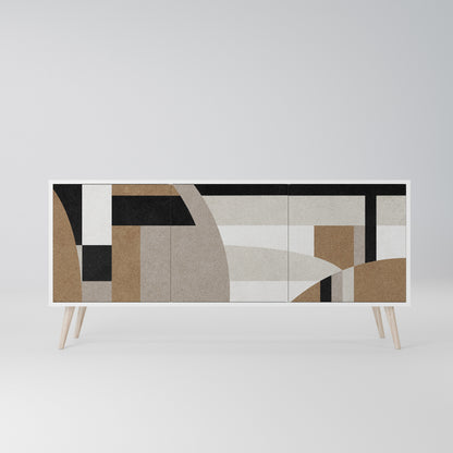 DELICATE MEMENTO 3-Door Sideboard in White Finish