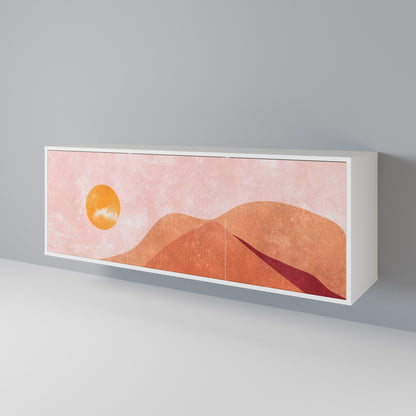 LUMINOUS SUNLIGHT 3-Door Sideboard in White Finish