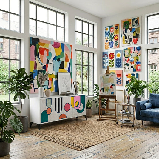COOL STORY 3-Door Sideboard in White Finish