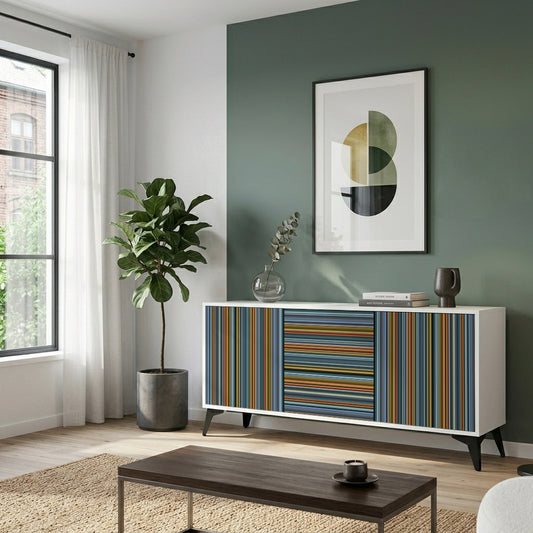 LINEOUT SPECTRUM 3-Door Sideboard in White Finish