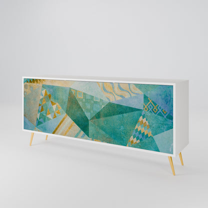 SPECTRUM SPLENDOR 3-Door Sideboard in White Finish