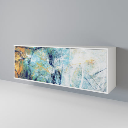 ABSTRACT THOUGHTS Madia a 3 Ante in Finitura Bianca