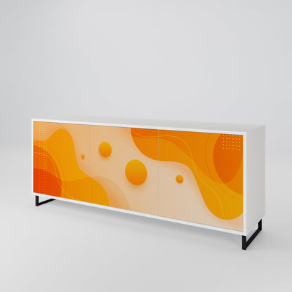ORANGE ARRANGEMENT Madia a 3 Ante in Finitura Bianca