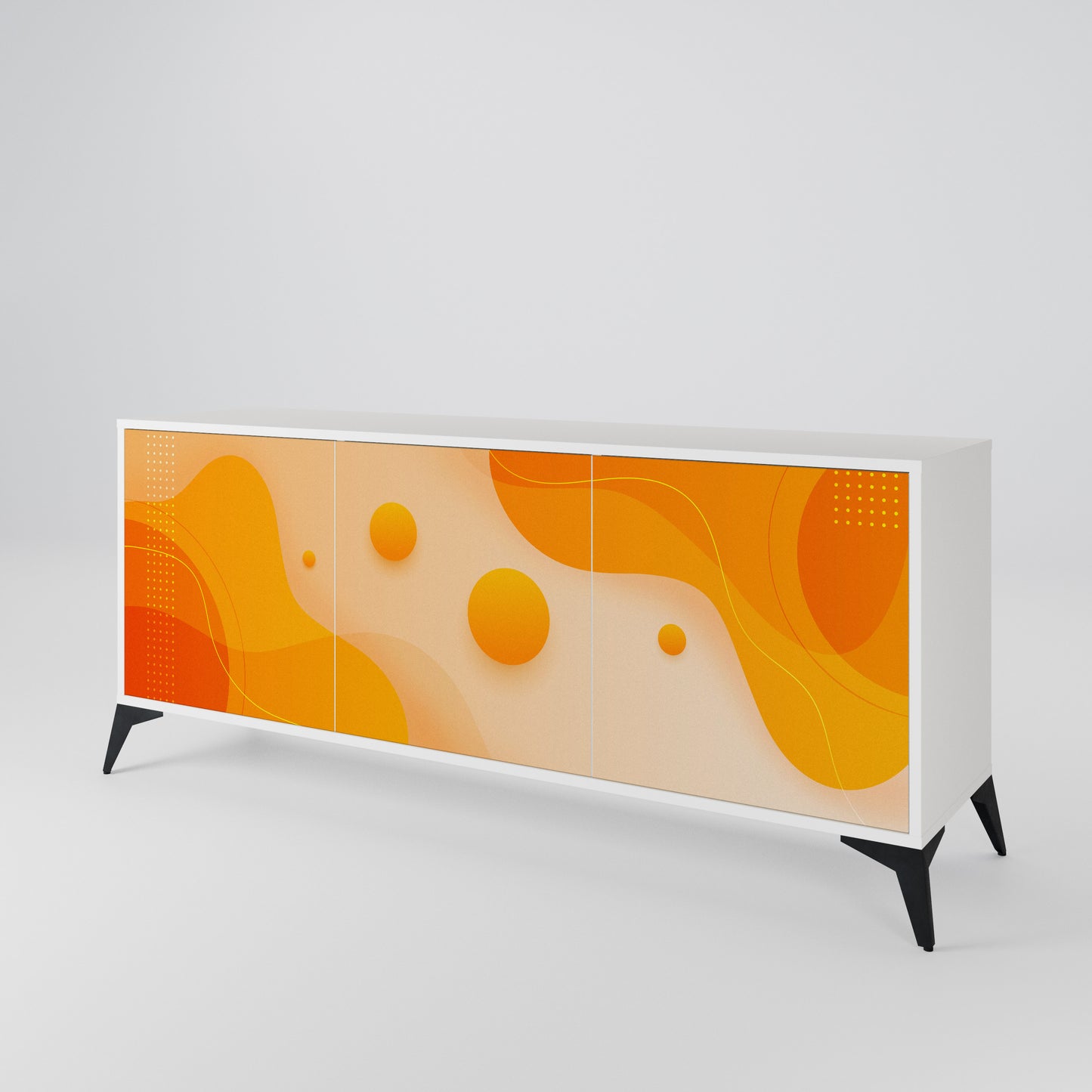 ORANGE ARRANGEMENT Madia a 3 Ante in Finitura Bianca
