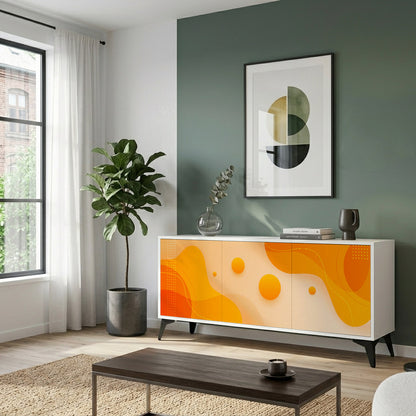 ORANGE ARRANGEMENT Madia a 3 Ante in Finitura Bianca