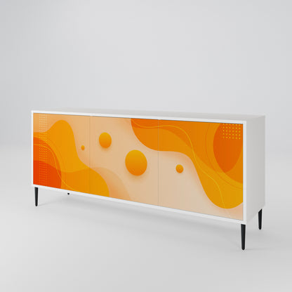 ORANGE ARRANGEMENT Madia a 3 Ante in Finitura Bianca