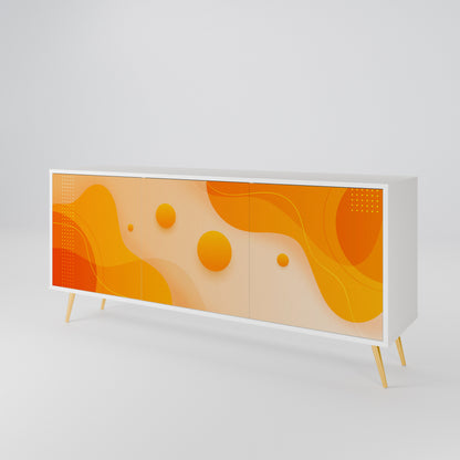 ORANGE ARRANGEMENT Madia a 3 Ante in Finitura Bianca