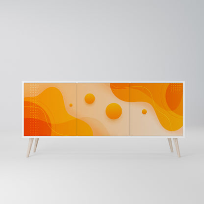 ORANGE ARRANGEMENT Madia a 3 Ante in Finitura Bianca