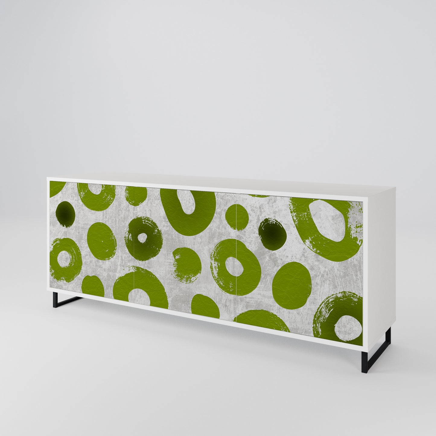GREEN RHAPSODY Madia a 3 Ante in Finitura Bianca