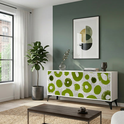 GREEN RHAPSODY Madia a 3 Ante in Finitura Bianca