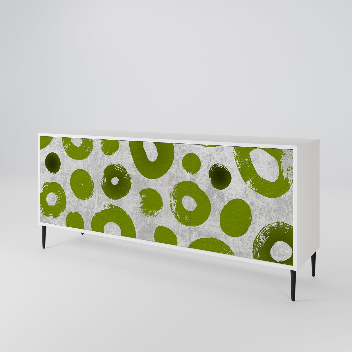 GREEN RHAPSODY Madia a 3 Ante in Finitura Bianca
