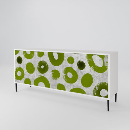 GREEN RHAPSODY Madia a 3 Ante in Finitura Bianca
