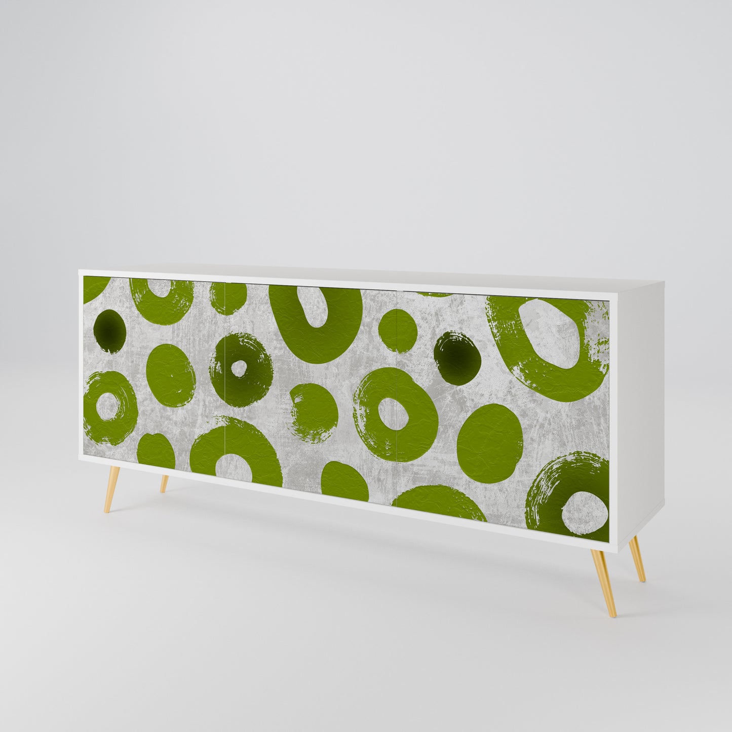 GREEN RHAPSODY Madia a 3 Ante in Finitura Bianca
